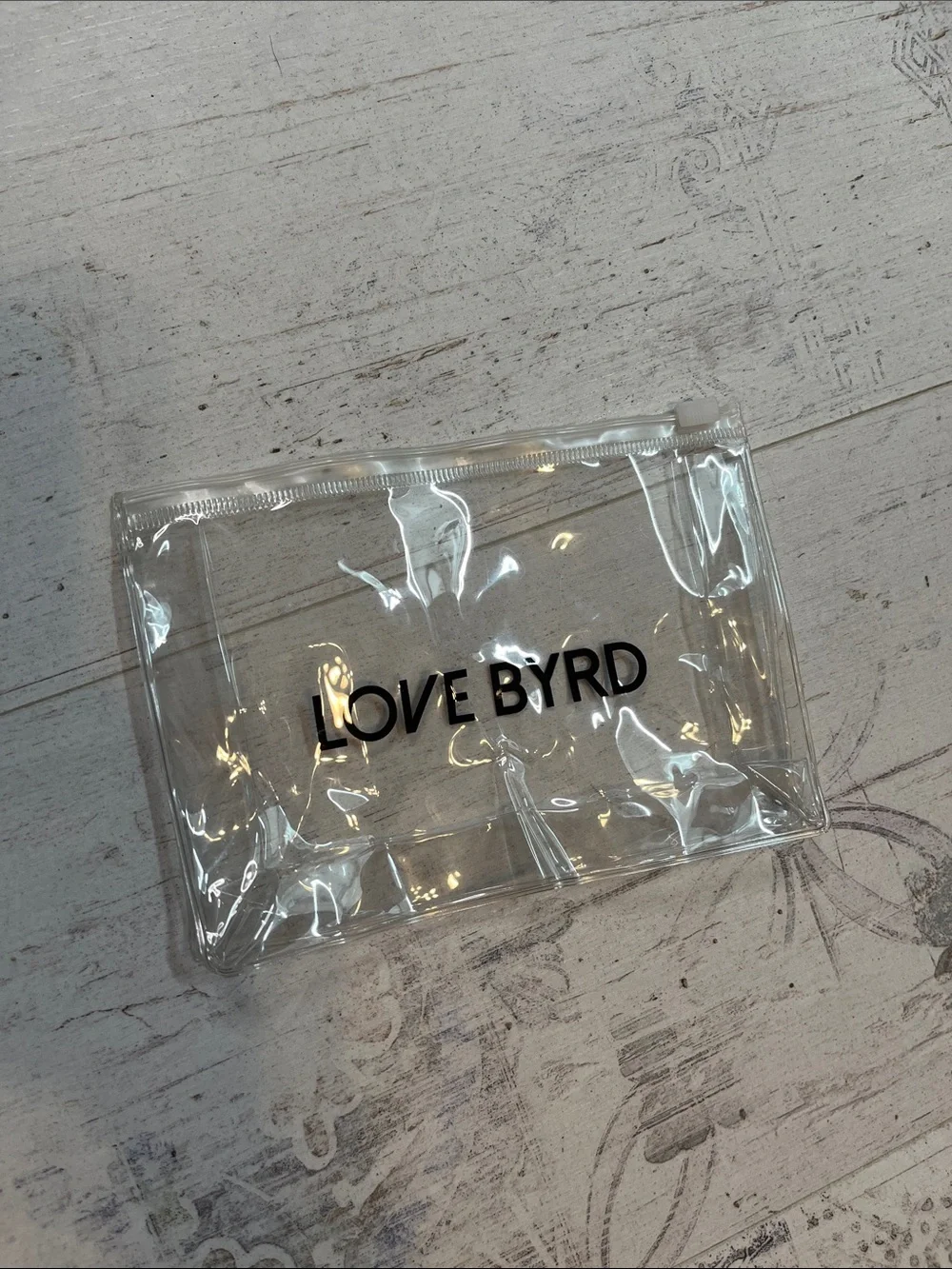 Love Byrd Clear Plastic Makeup Bag